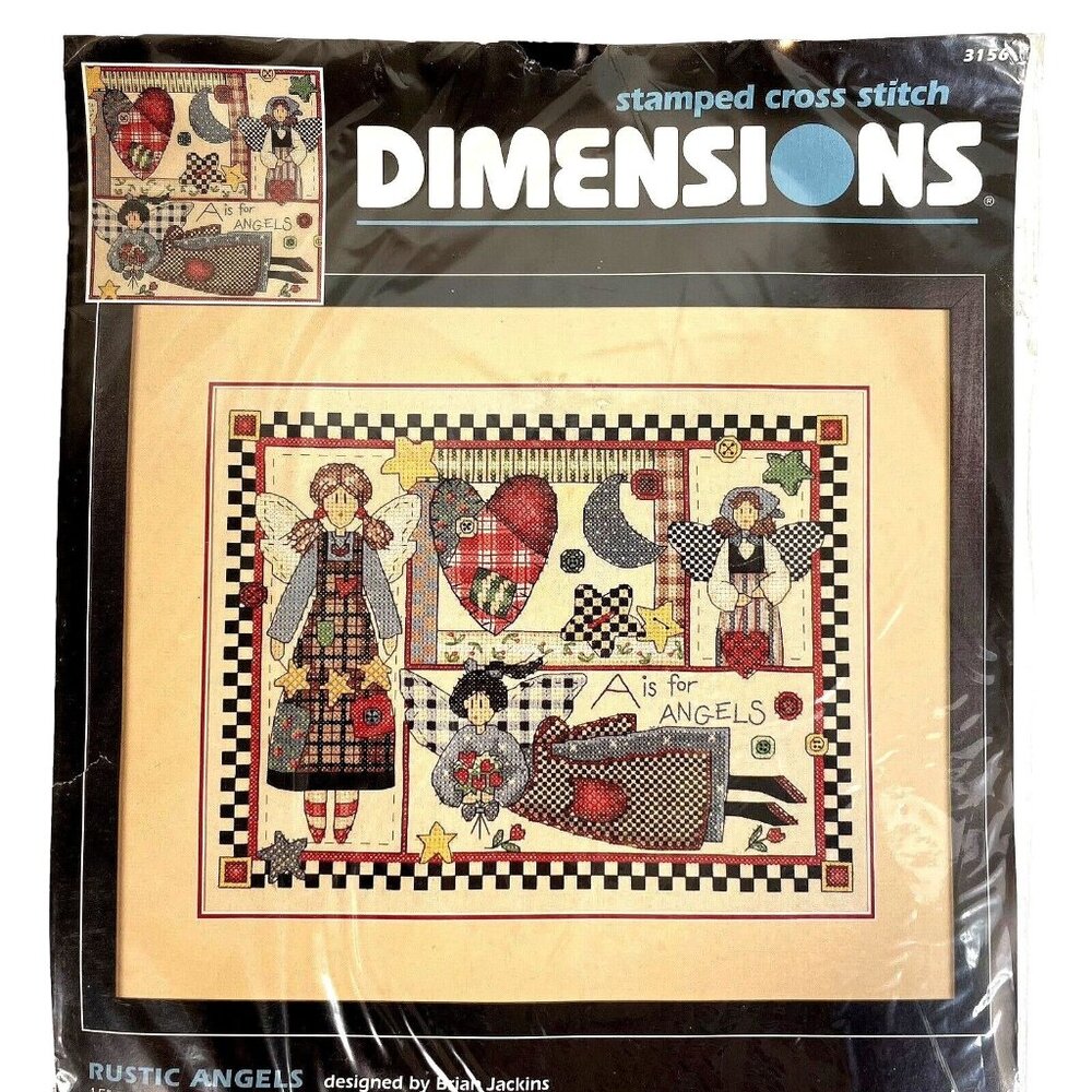 Dimensions Counted Cross Stitch # 3156 Rustic Angeles 15" x 12"